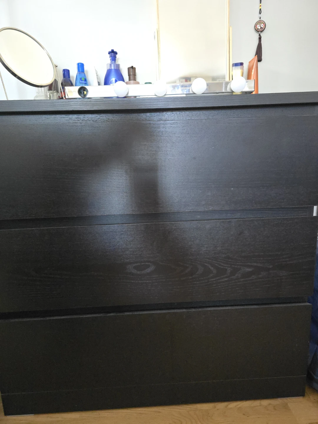 IKEA MALM 3-drawer chest of drawers, black-brown - photo 4