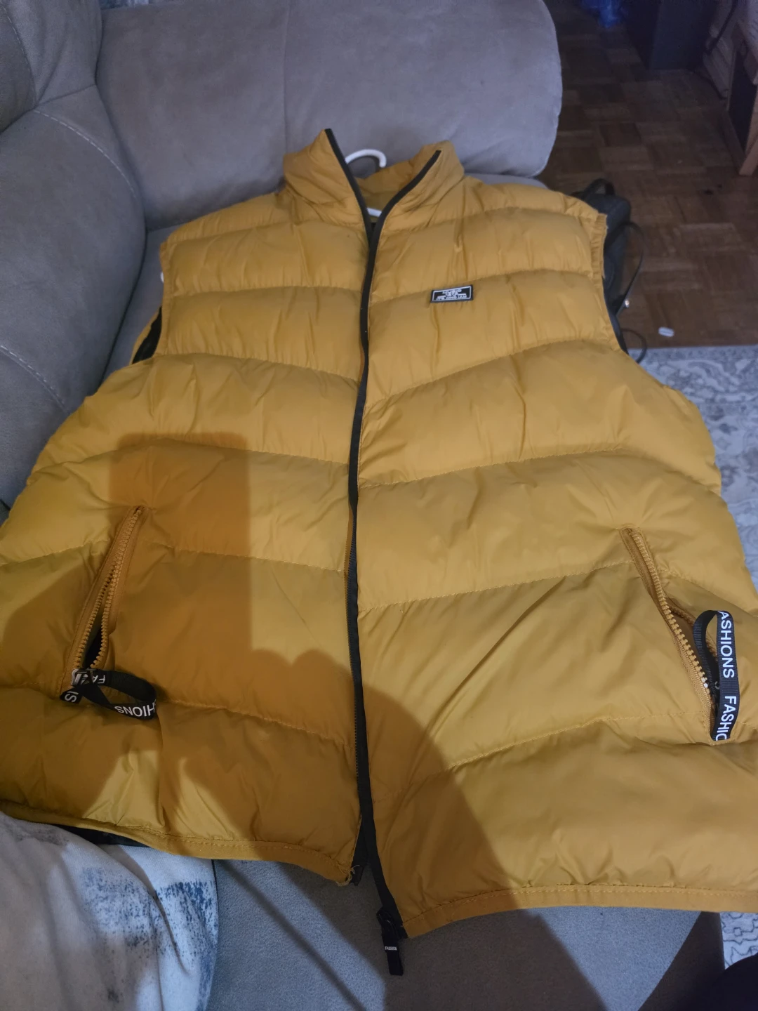 Yellow Puffer Vest
