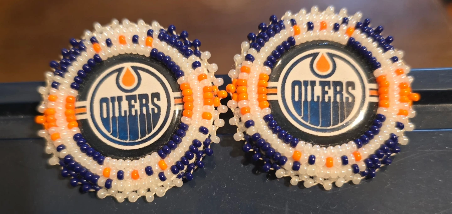 Oilers earings