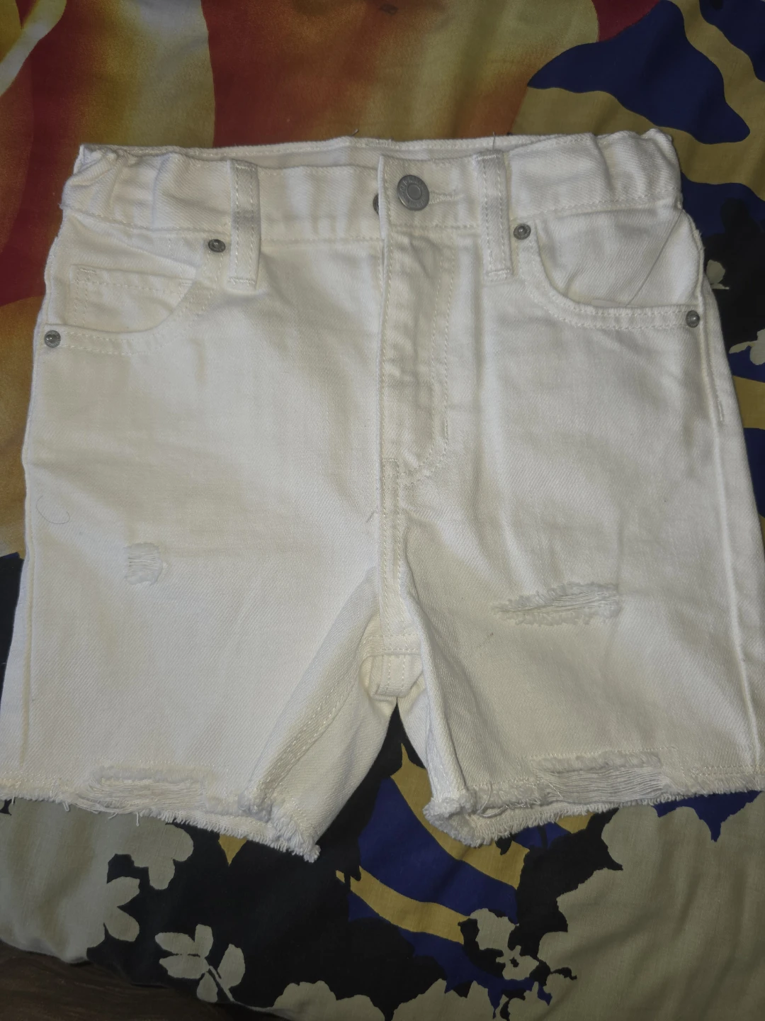 Old Navy White Built-In Tough High-Rise Shorts Size 5