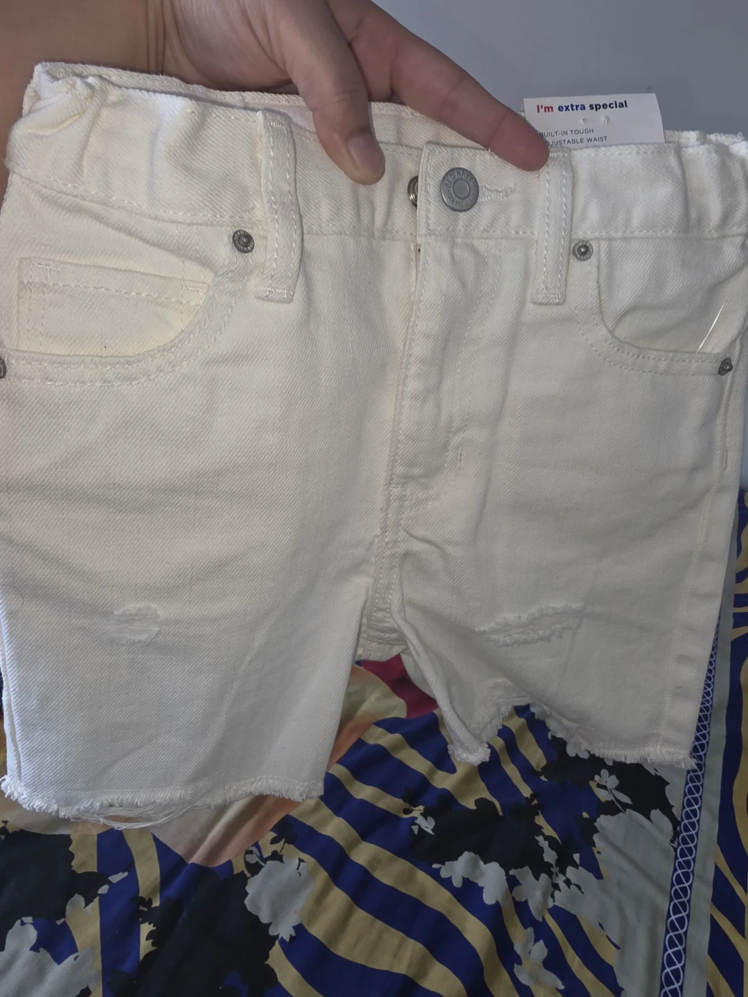 Old Navy White Built-In Tough High-Rise Shorts Size 5 - photo 4