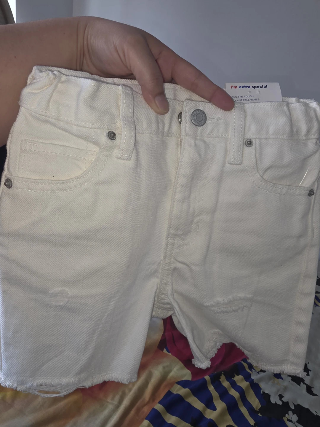 Old Navy White Built-In Tough High-Rise Shorts Size 5 - photo 5