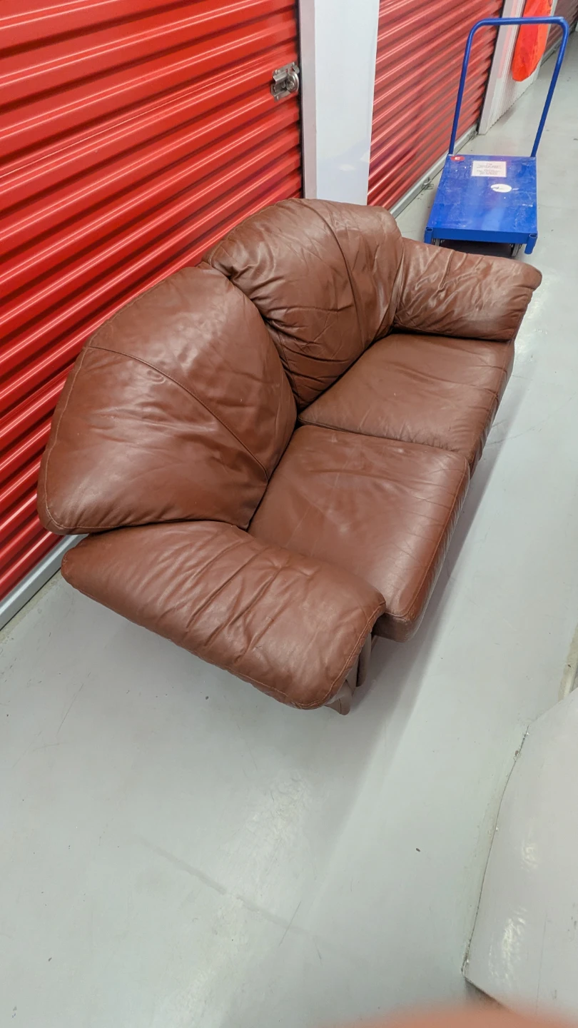 Free Delivery - High Quality Cognac Leather Couch