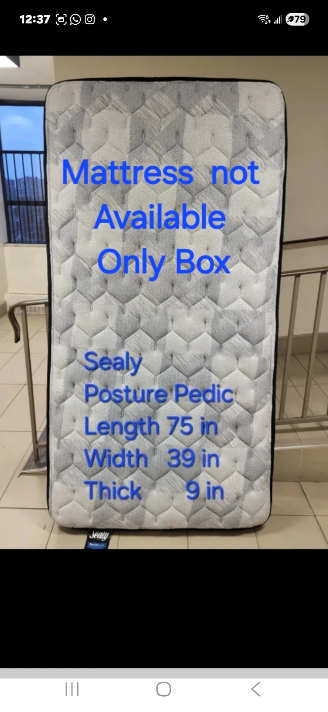 SEALY Posture Pedic Technology Twin Mattress BOX Only. NEW - photo 5