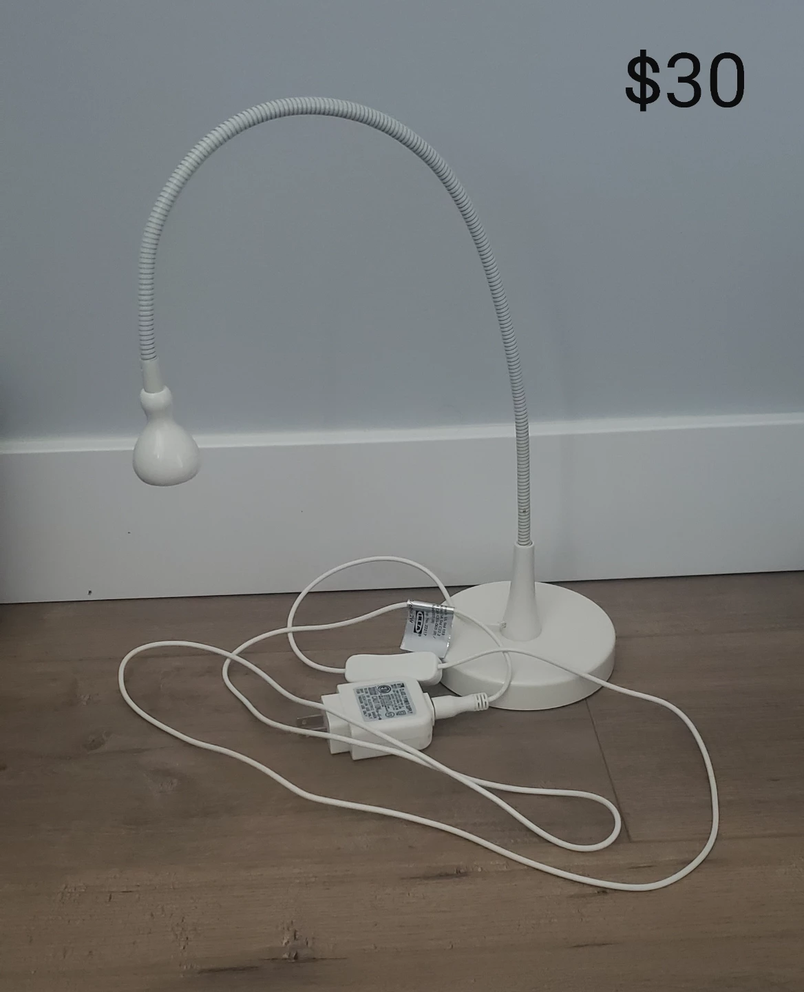 White bedlamp