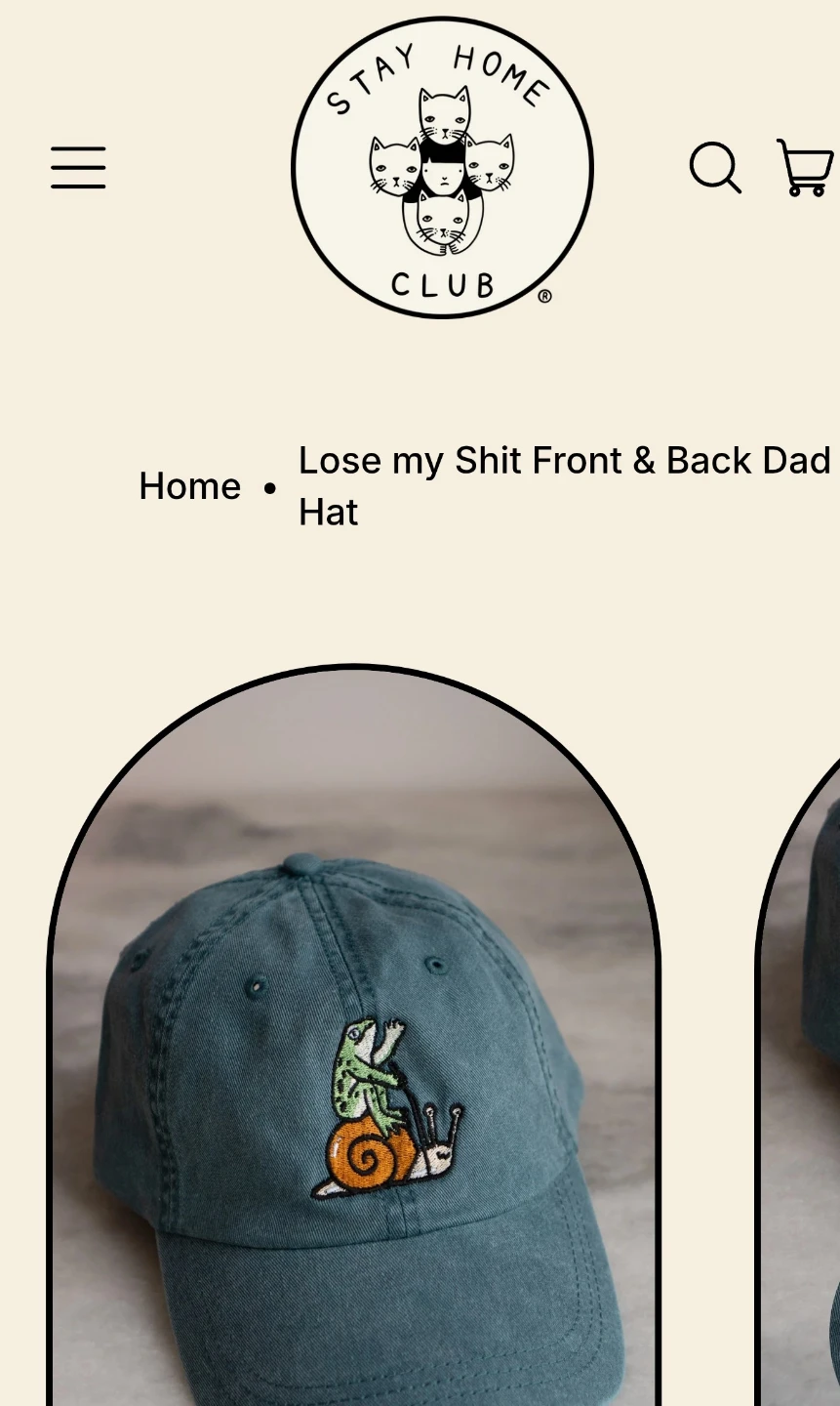 Stay Home Club Lose My Shit Dad Hat! - photo 3