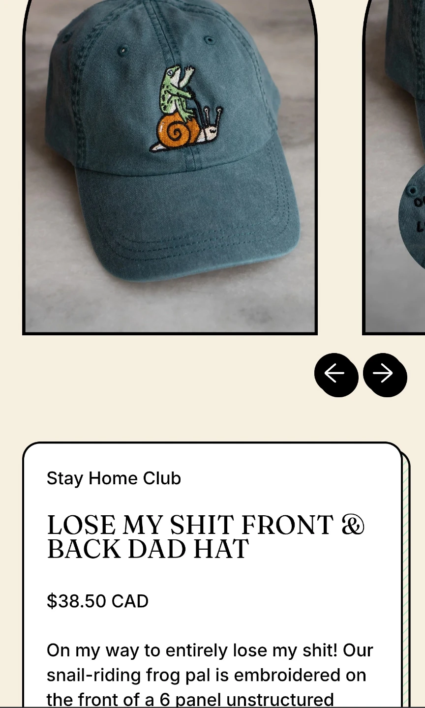 Stay Home Club Lose My Shit Dad Hat! - photo 4