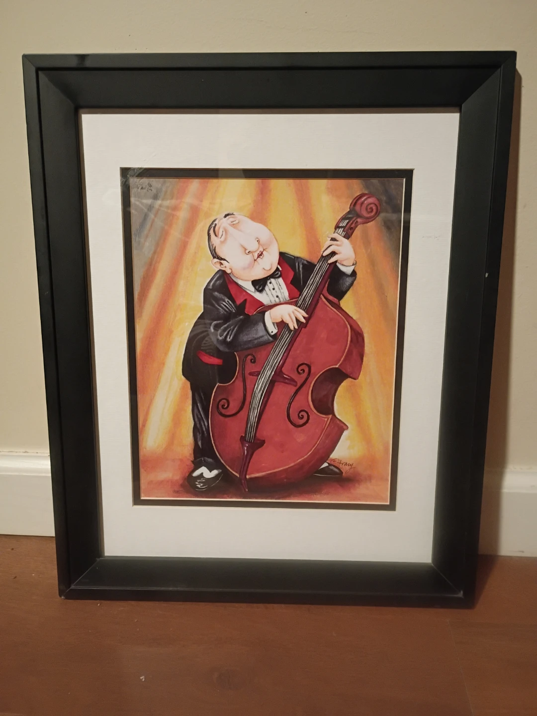 Set of 3 art prints by Tracy Flickinger titled "Jazz Man". - photo 2