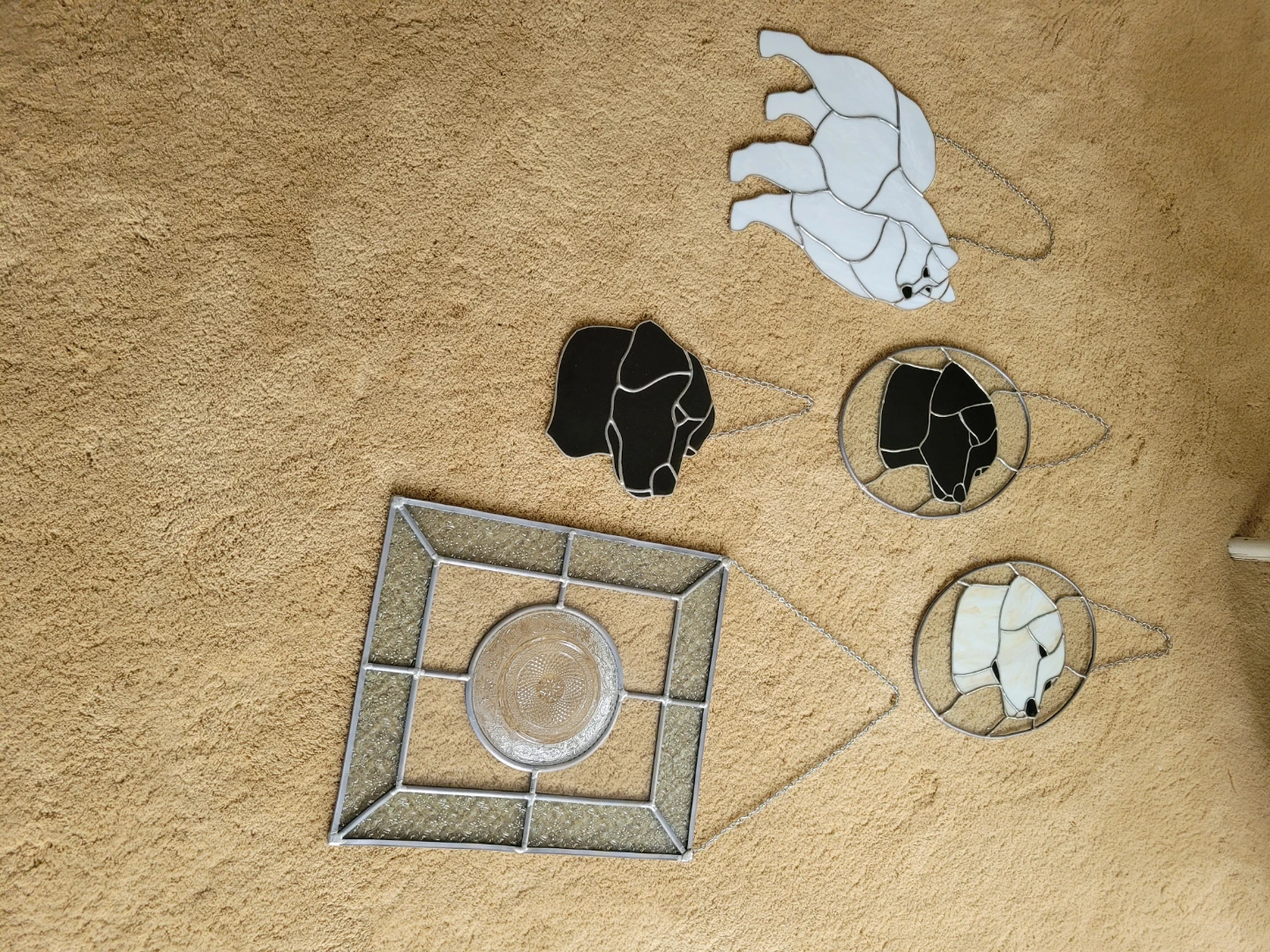 Stained Glass Dogs & Window Sun Catcher