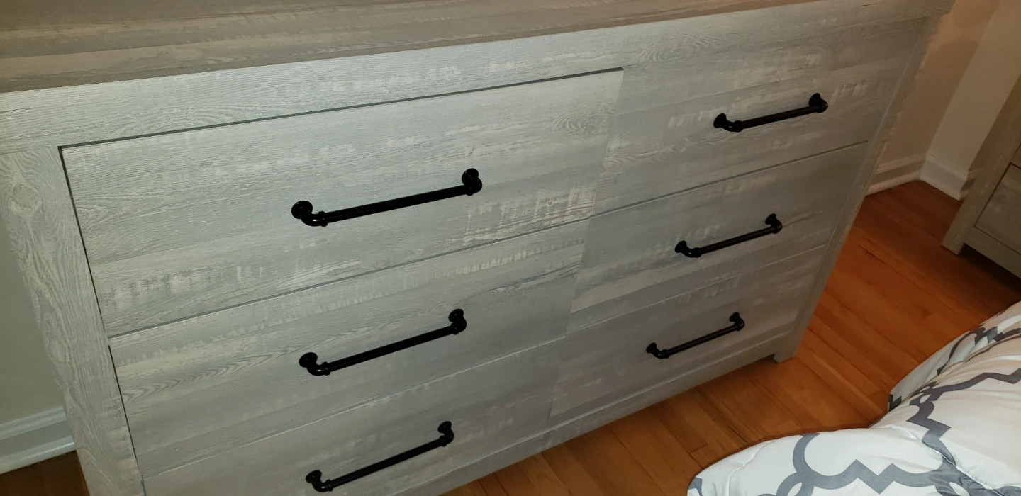 Gray Queen Bedroom Set with Built-in Lights - photo 4