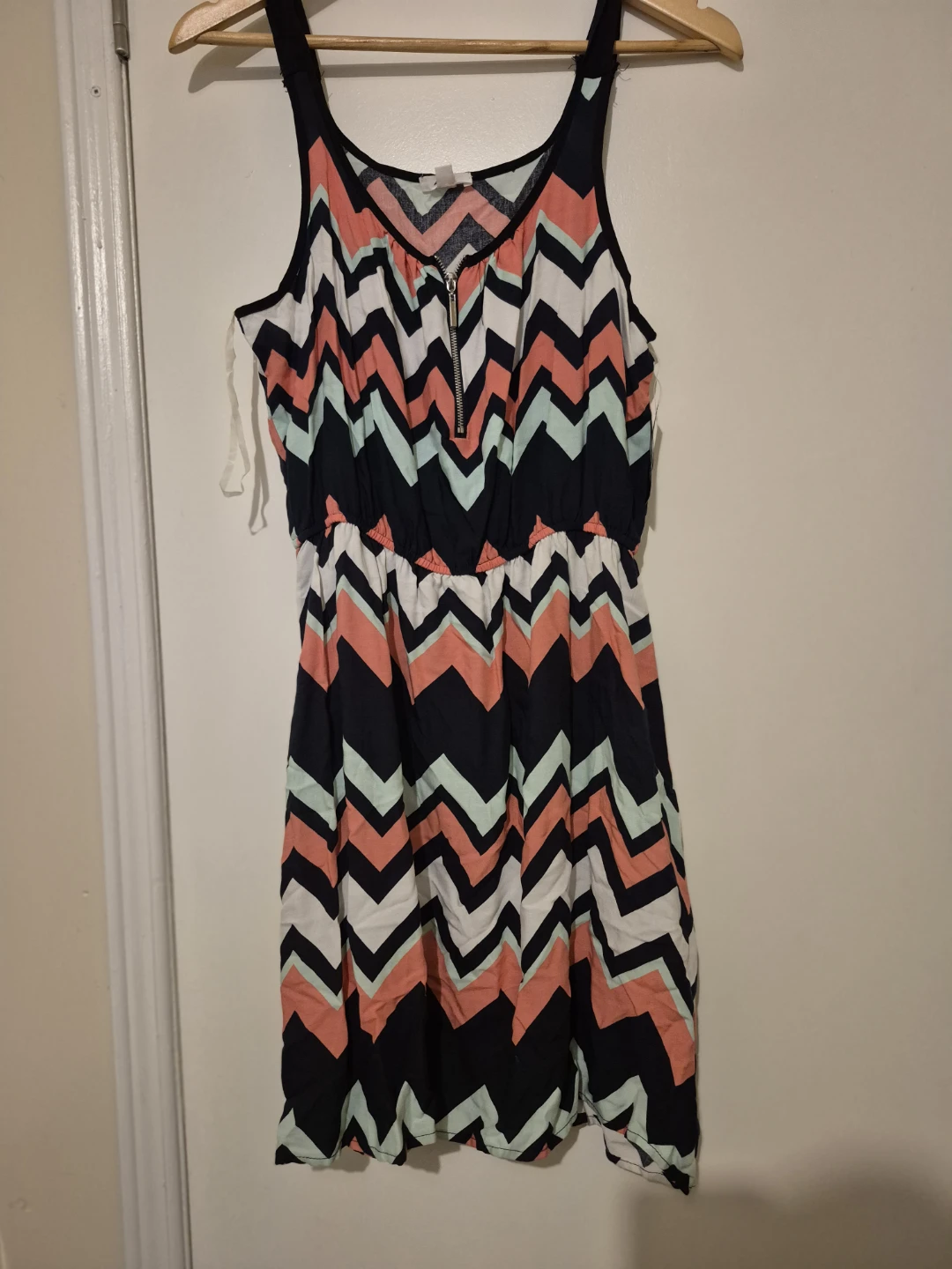 Ardenes Chevron Print Dress L/G