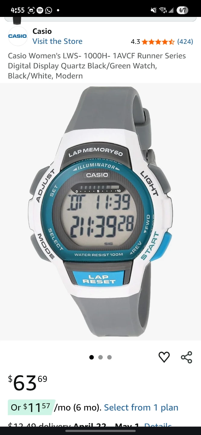 Casio LWS-1000H Digital Watch - photo 4