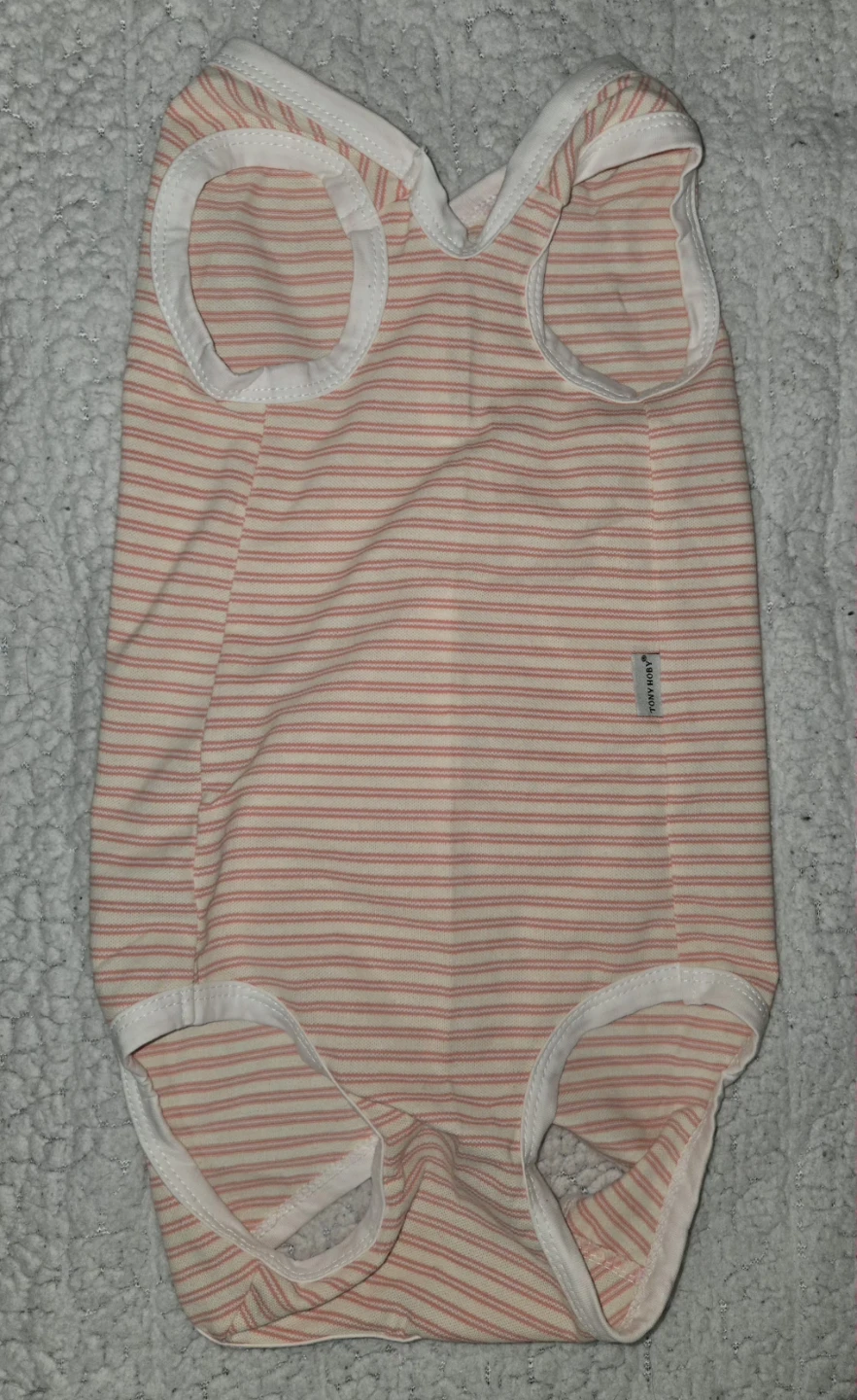 Pet Clothing Pink Striped Dog Shirt Size L - photo 2