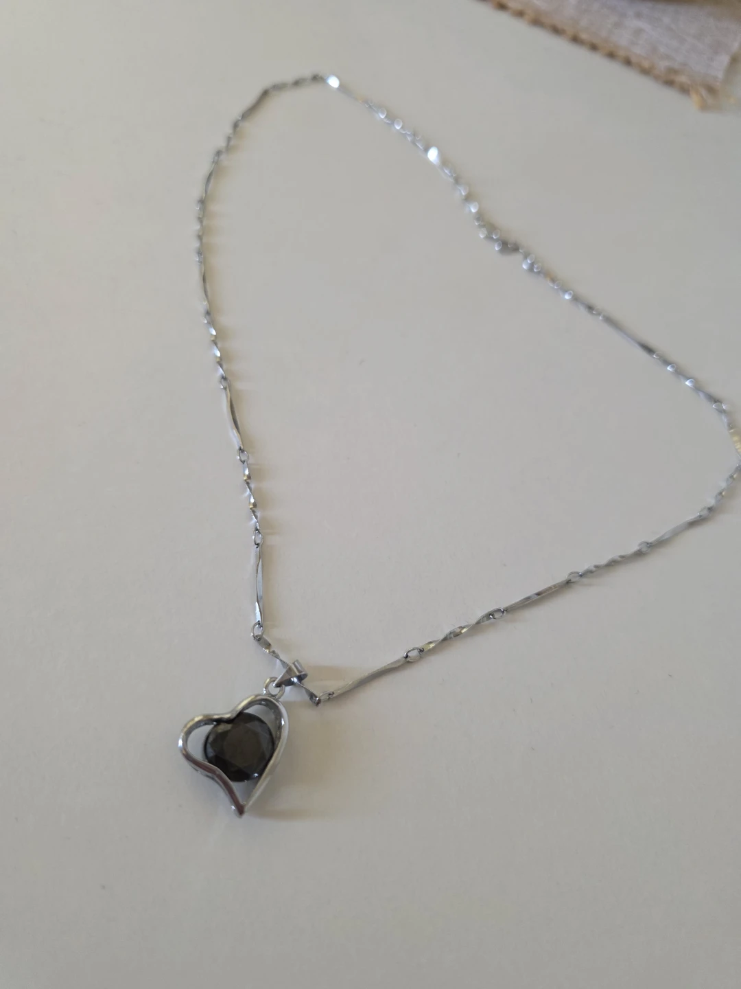 925 Sterling Silver Chain and Heart Pendant Necklace - photo 2