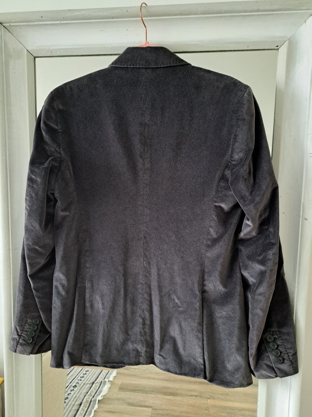 GUESS Men's Grey Velvet Blazer Jacket M - photo 4