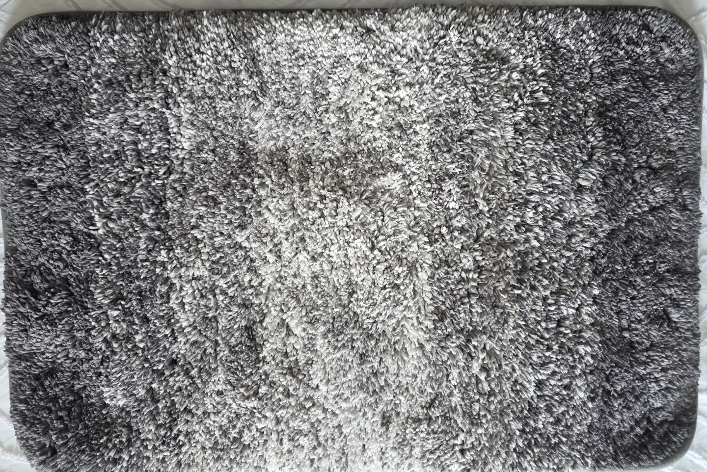 Plush Gray Ombre Bath Mat