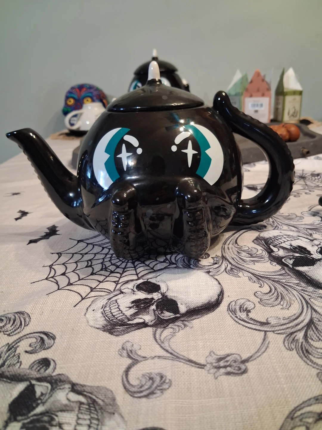 Black cthulhu Themed Teapot