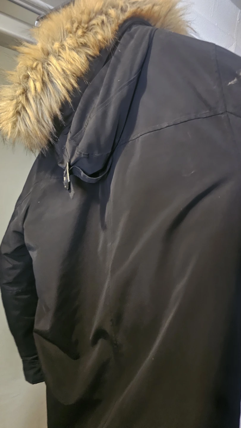 Black Guess Parka Jacket with Fur Hood - photo 4