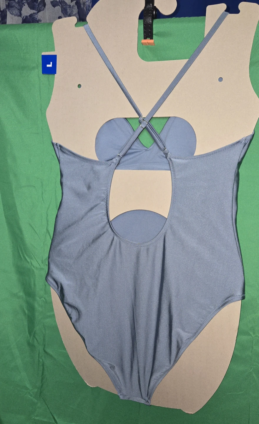 Shade & Shore One Piece Swimsuit - Gray - Size M - photo 2