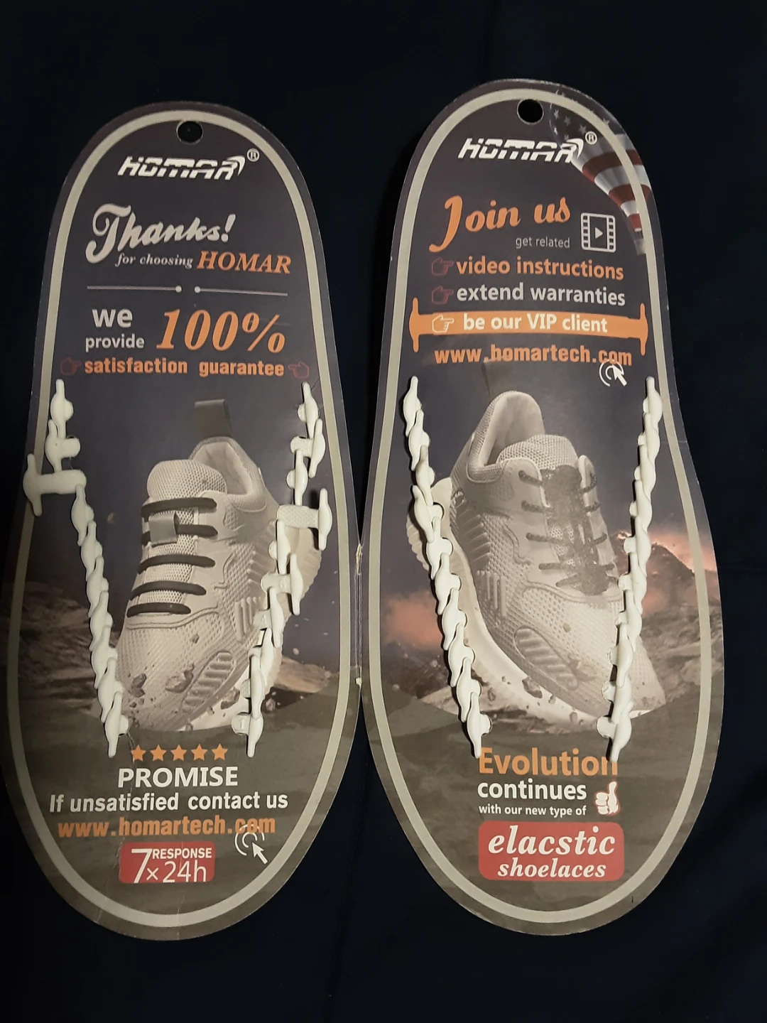 HOMAR No Tie Shoelace Elastic Laces (2 Pack) - photo 2