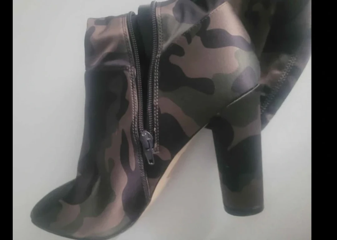 ALDO Camo thigh high Boots - Size 8.5