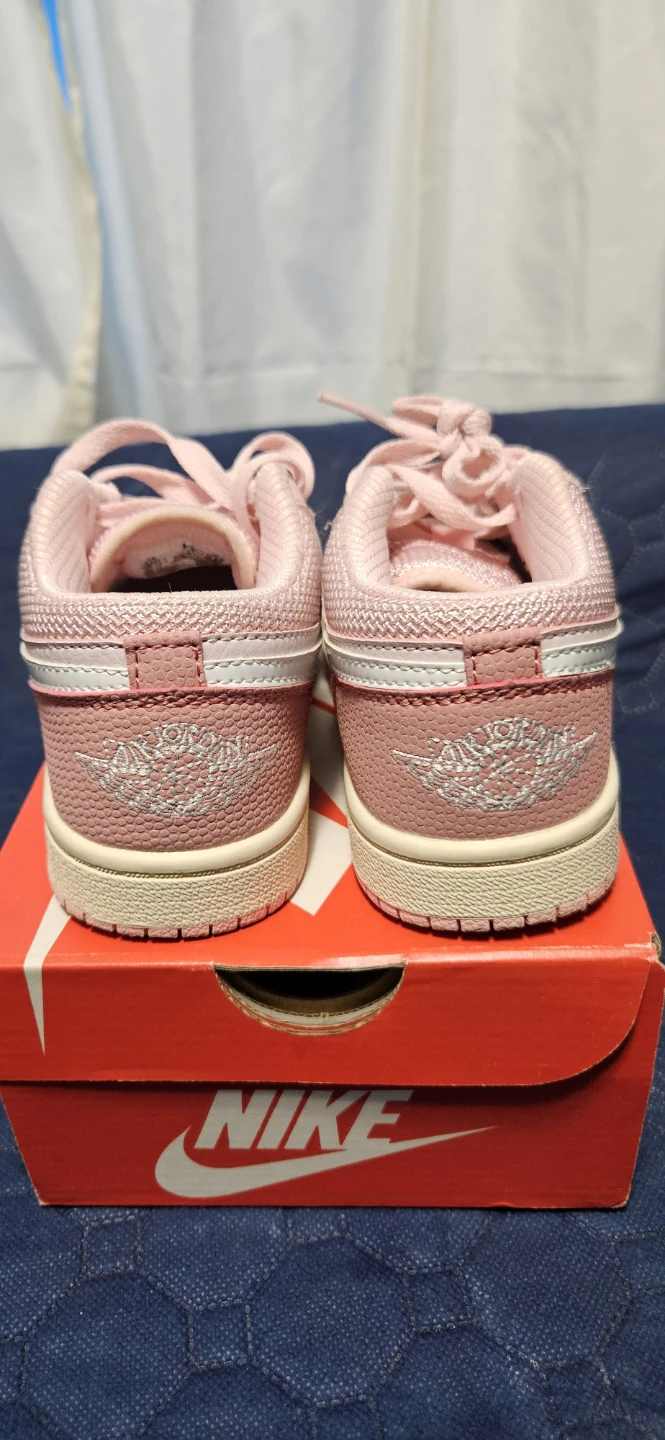 Nike Air Jordan 1 Dunk Low Toddler Pink Sneakers - photo 5