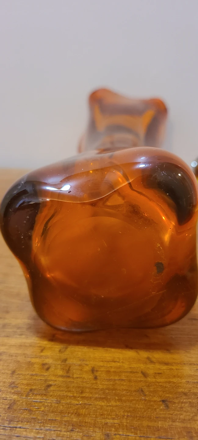 Vintage Orange Glass Vase - photo 5