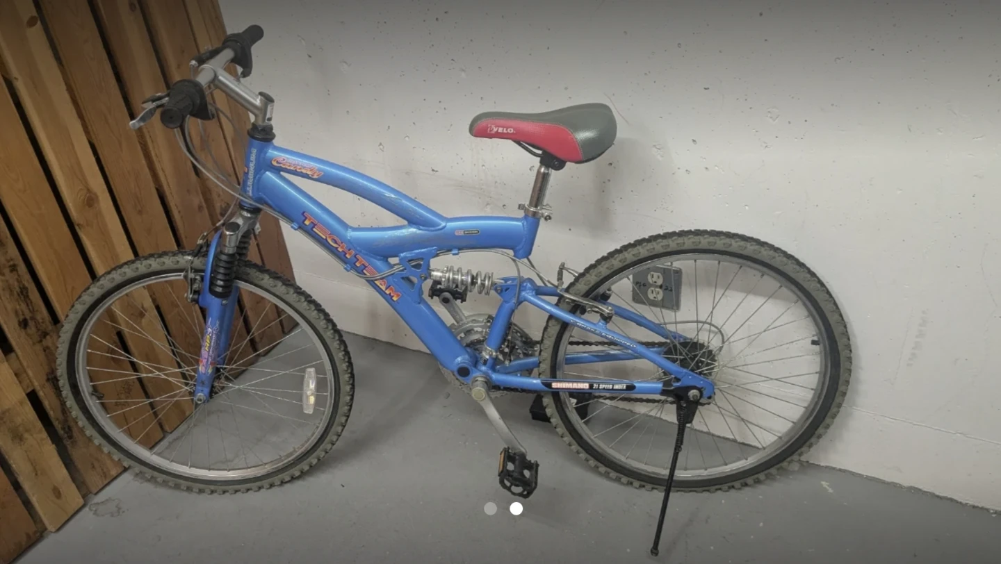 Blue "TECH TEAM" Mountain Bike