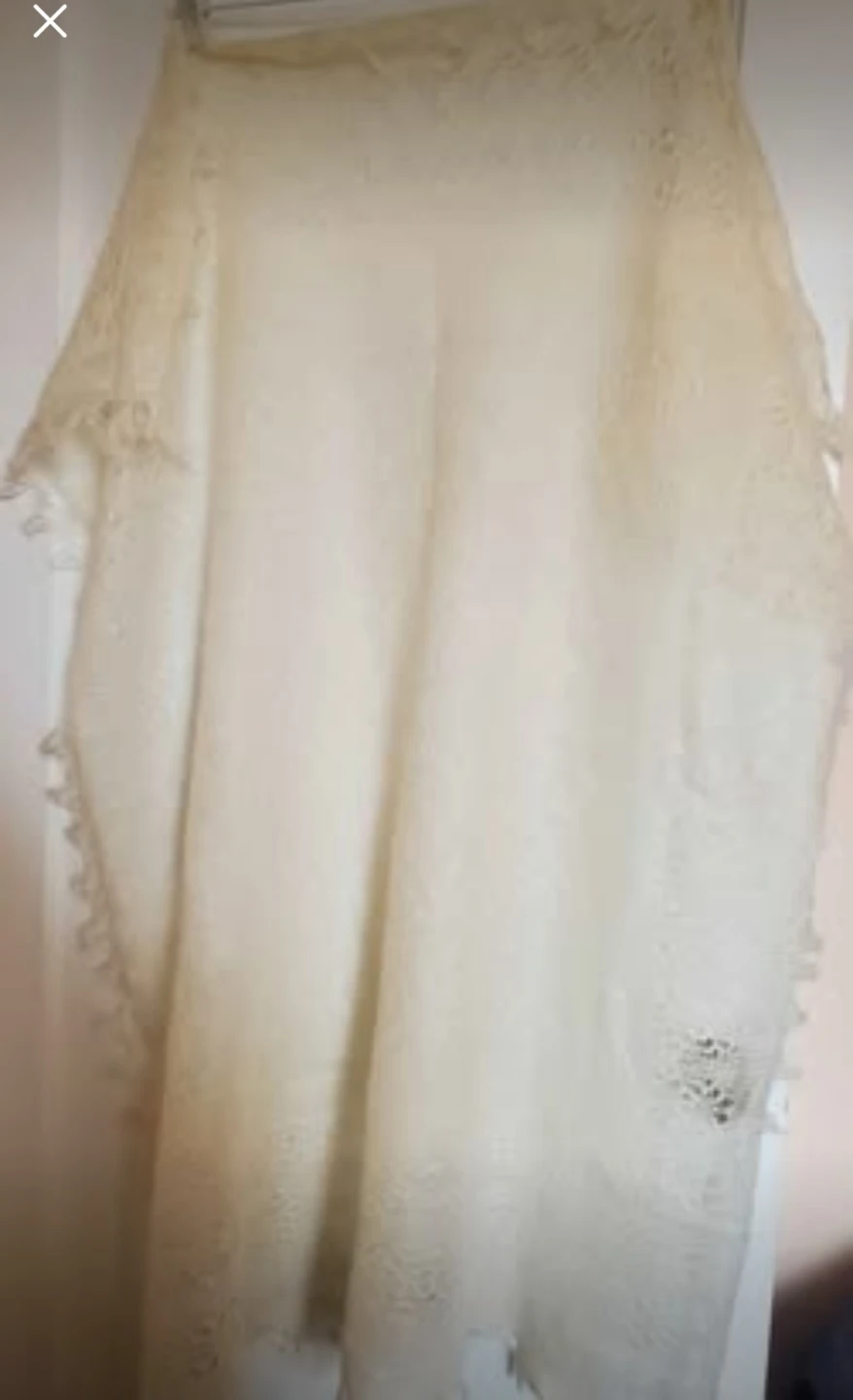Hand Knit Lace Shawl Scarf Wrap - photo 2