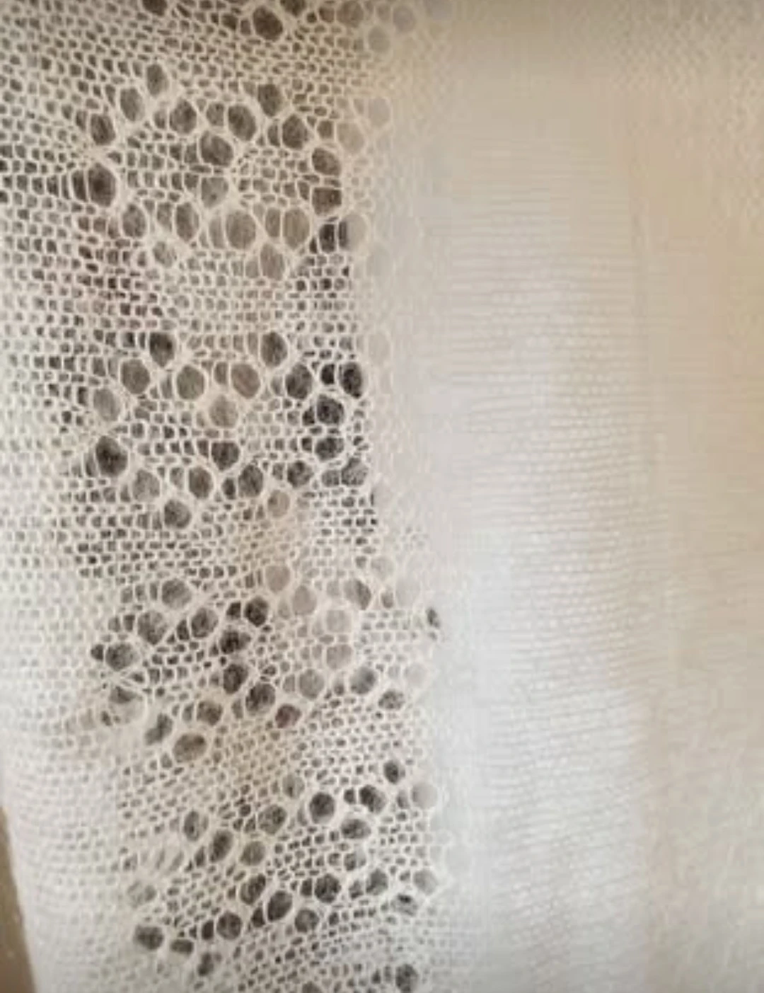 Hand Knit Lace Shawl Scarf Wrap - photo 5