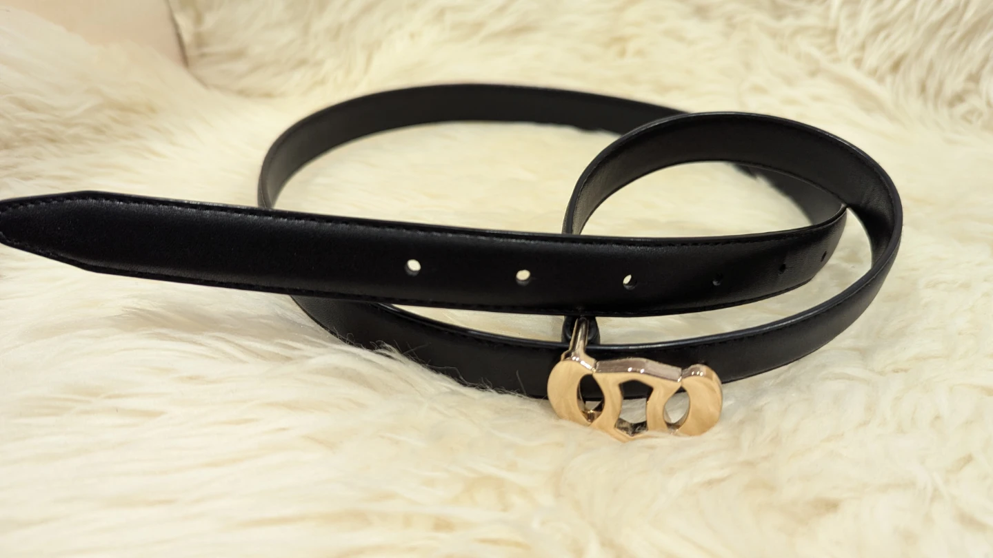 Black Belt with Gold Buckle - From Target