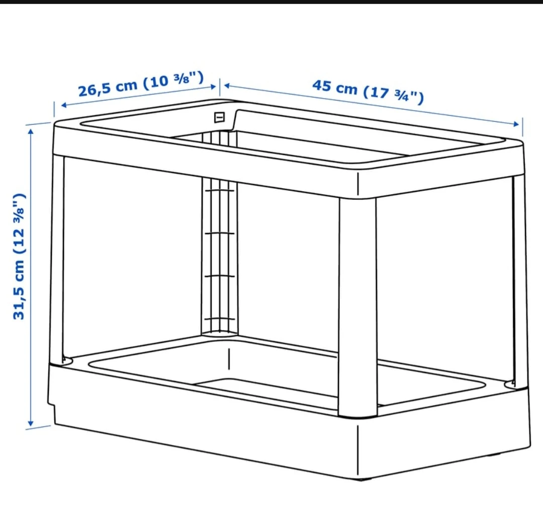 Pull out frame for recycling/ trash - photo 2