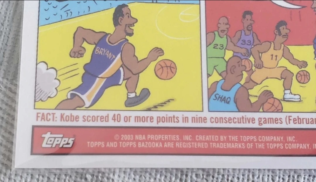 2003-2004 Topps bazooka comic basketball card Kobe Bryant - photo 5