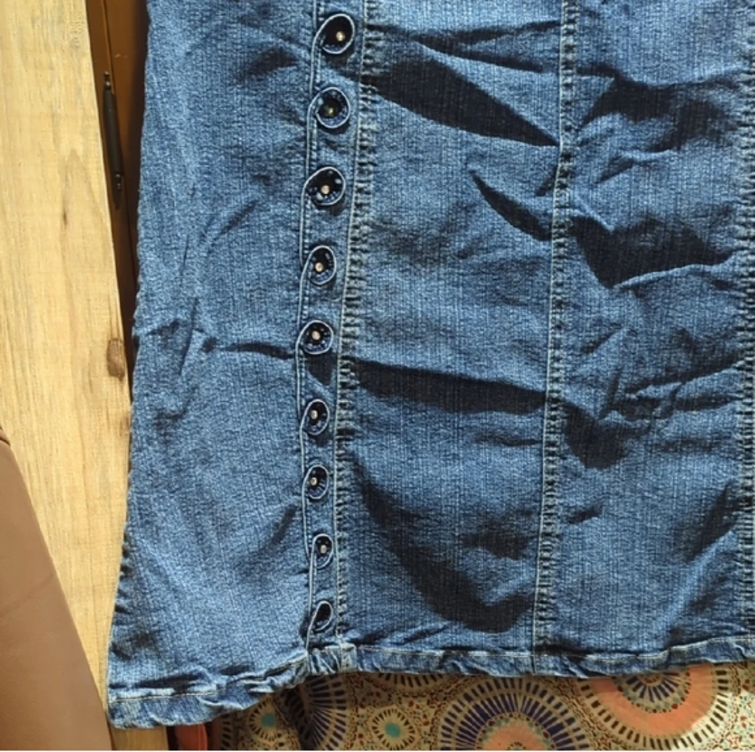 Denim Maxi Skirt - photo 2