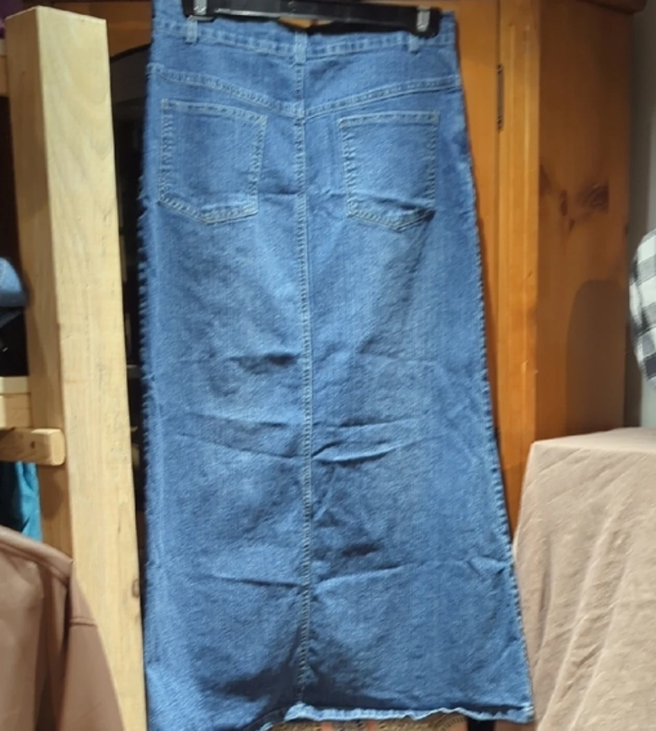 Denim Maxi Skirt - photo 4