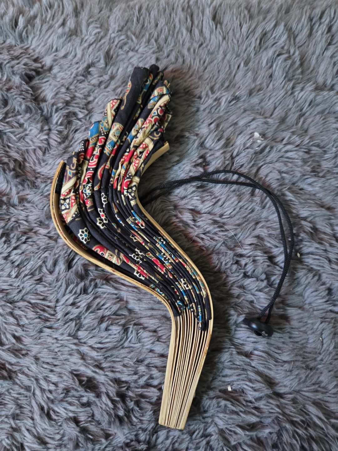 Batik Elephant Print Sun Hat with Bamboo Top