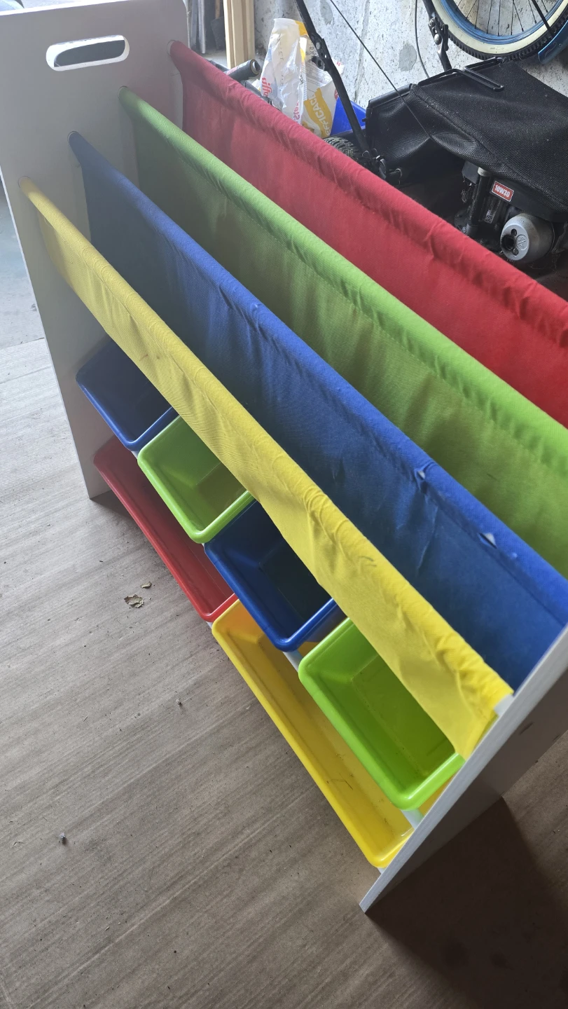 Multicolour Kids Toy Organizer Shelf