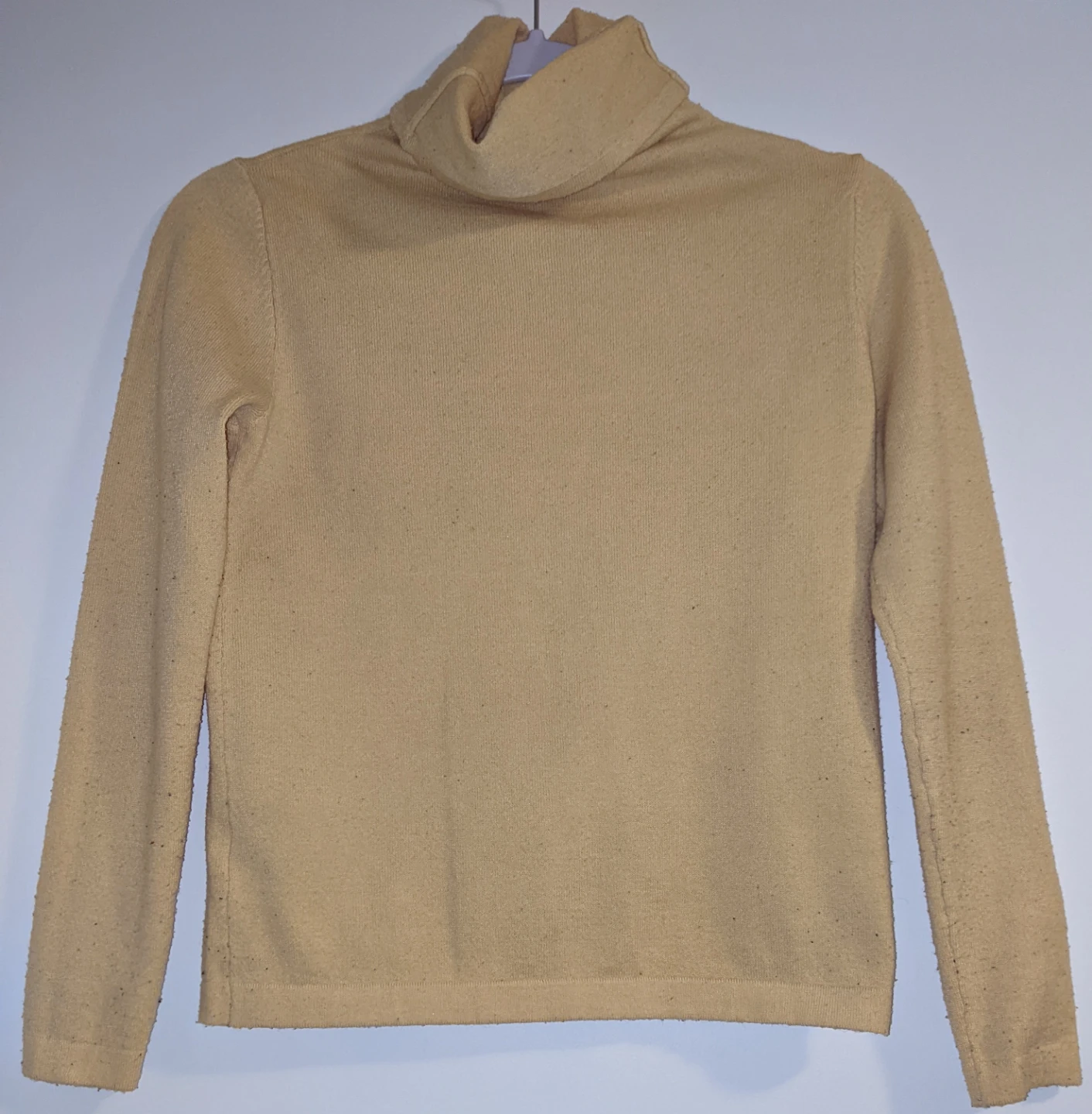 Women's Yellow Turtleneck Sweater