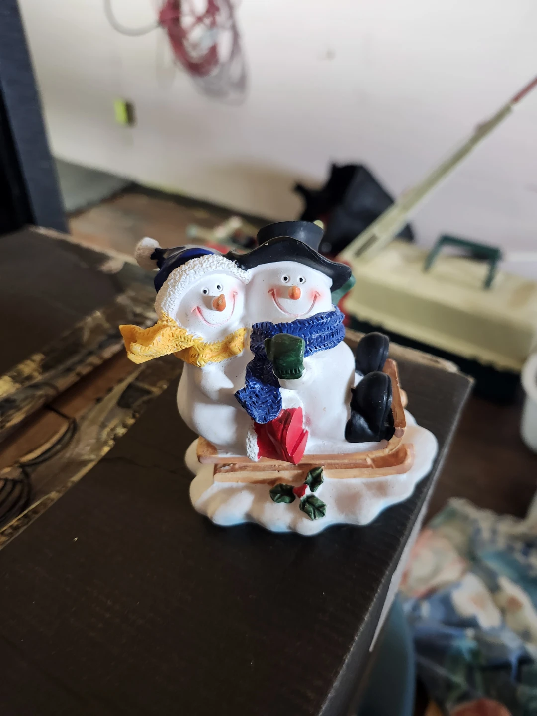 Decorative Snowman Figurine