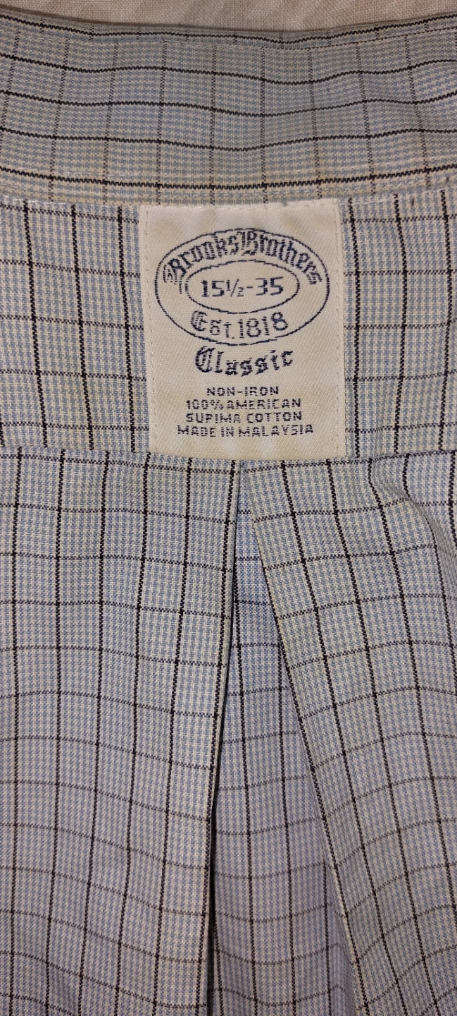 Brooks Brothers Men's Classic Dress Shirt 15 1/2 - 35 - photo 2