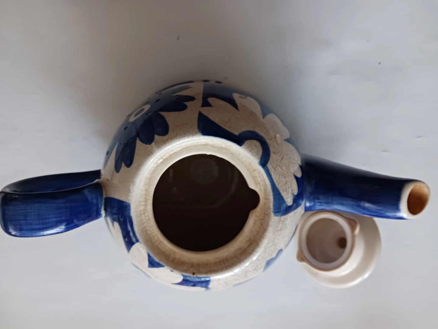 CanHome Blue & White Floral Teapot - photo 2