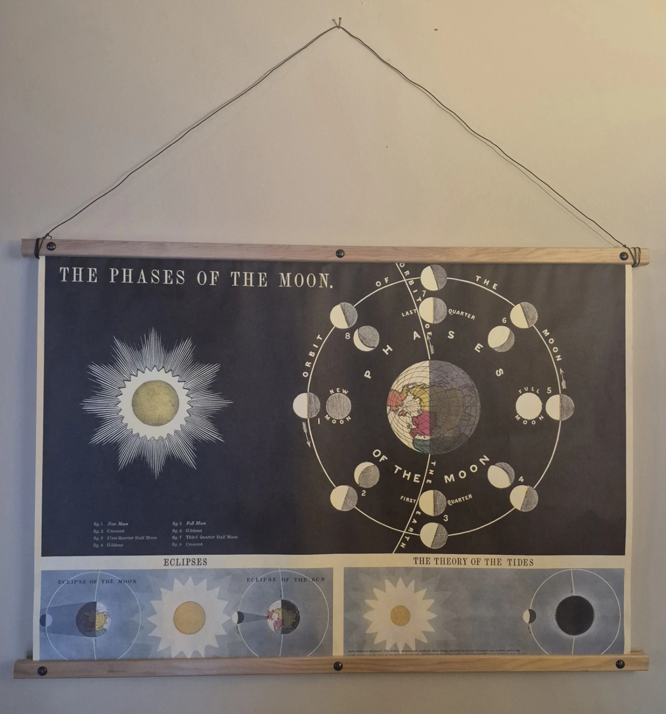 The Phases of the Moon Educational Poster