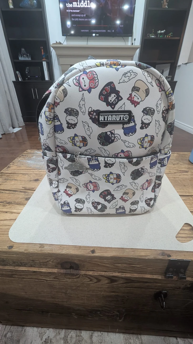 Naruto NYARUTO Cat Character Print Backpack