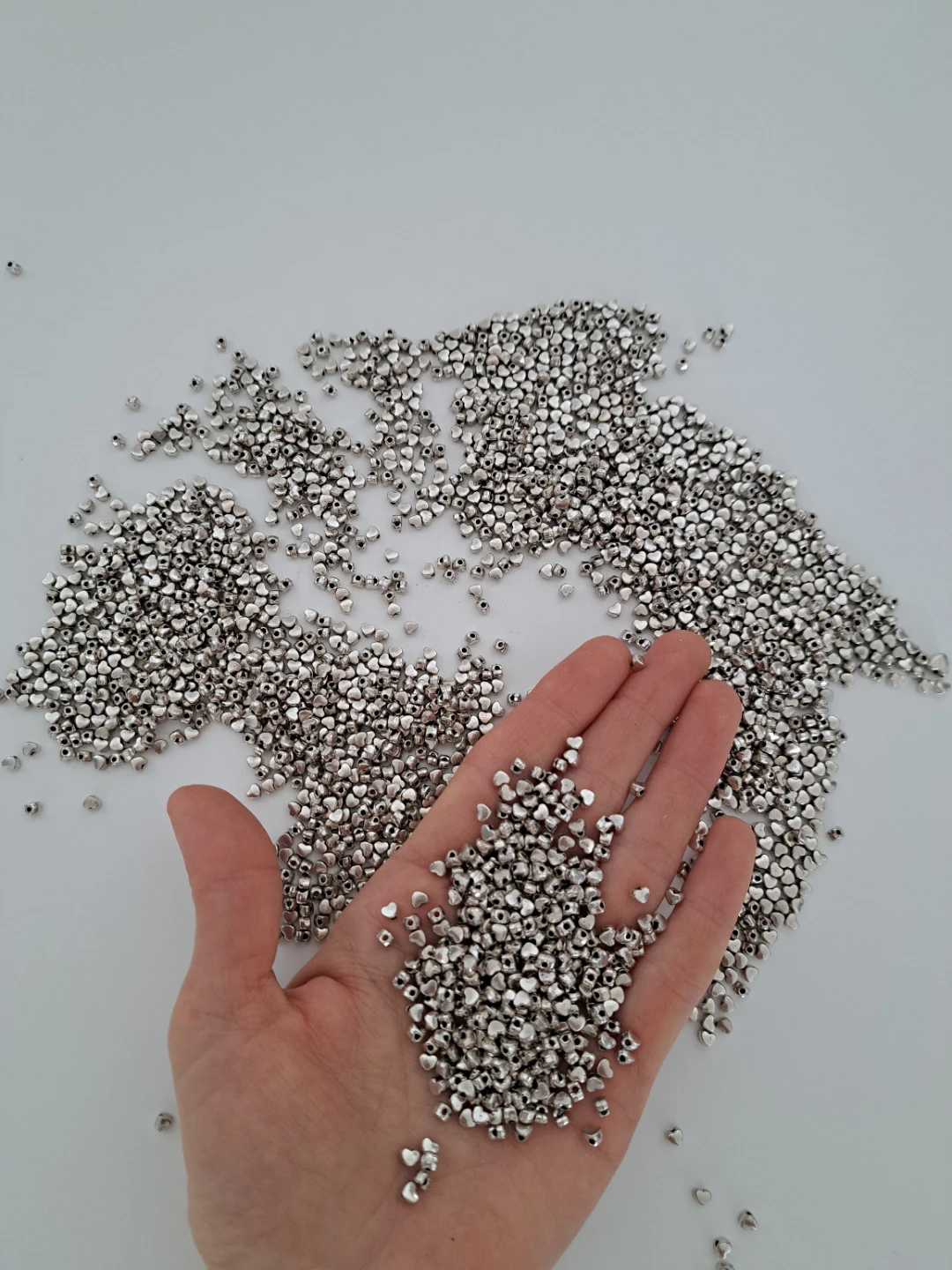 Metalicas Heart Beads for Crafts