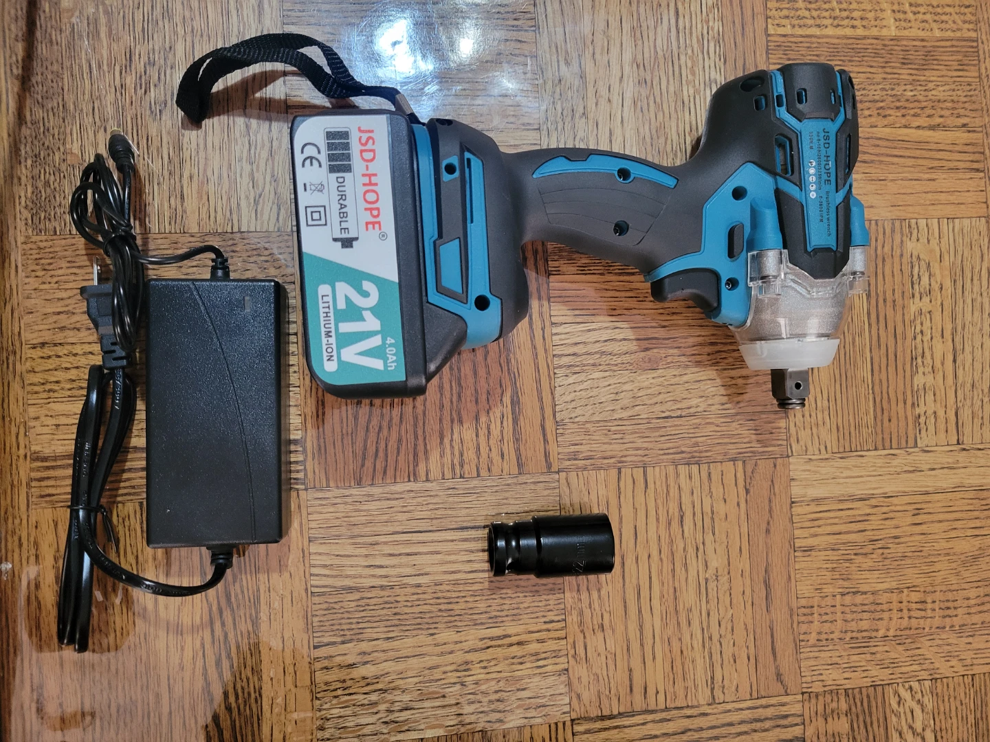NEW JSD-HOPE 21V Cordless Impact Wrench Set - photo 2