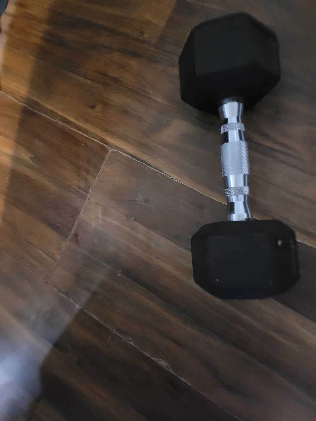 Black Hex Dumbbell