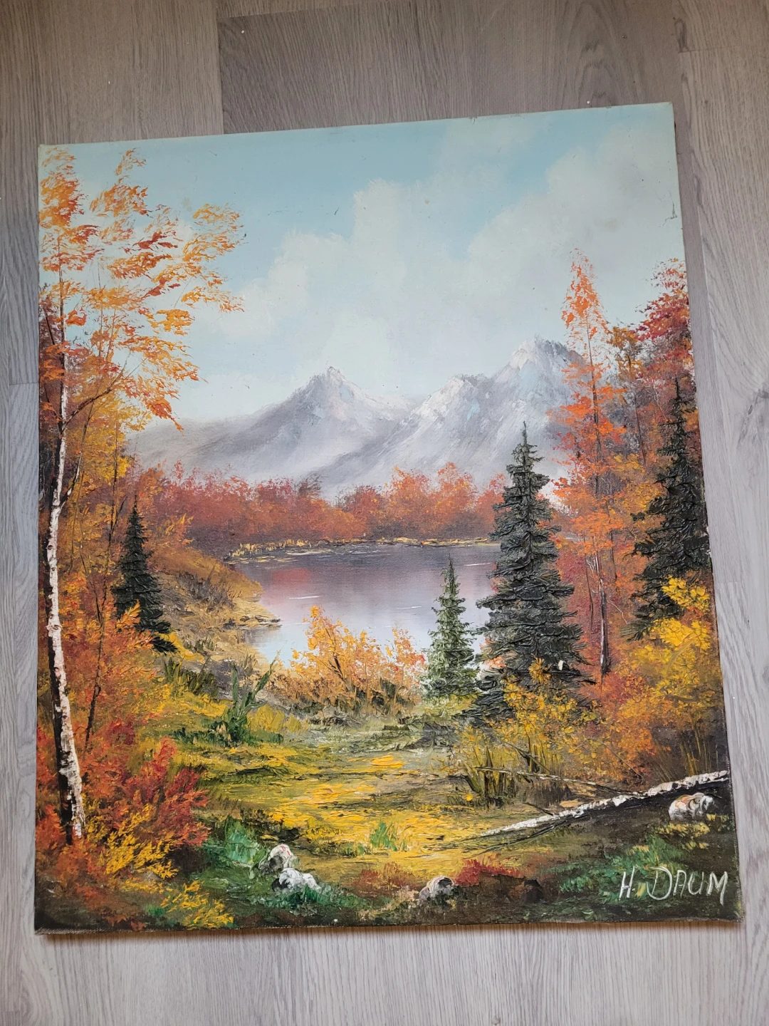 H. Draum Oil Painting Autumn Landscape