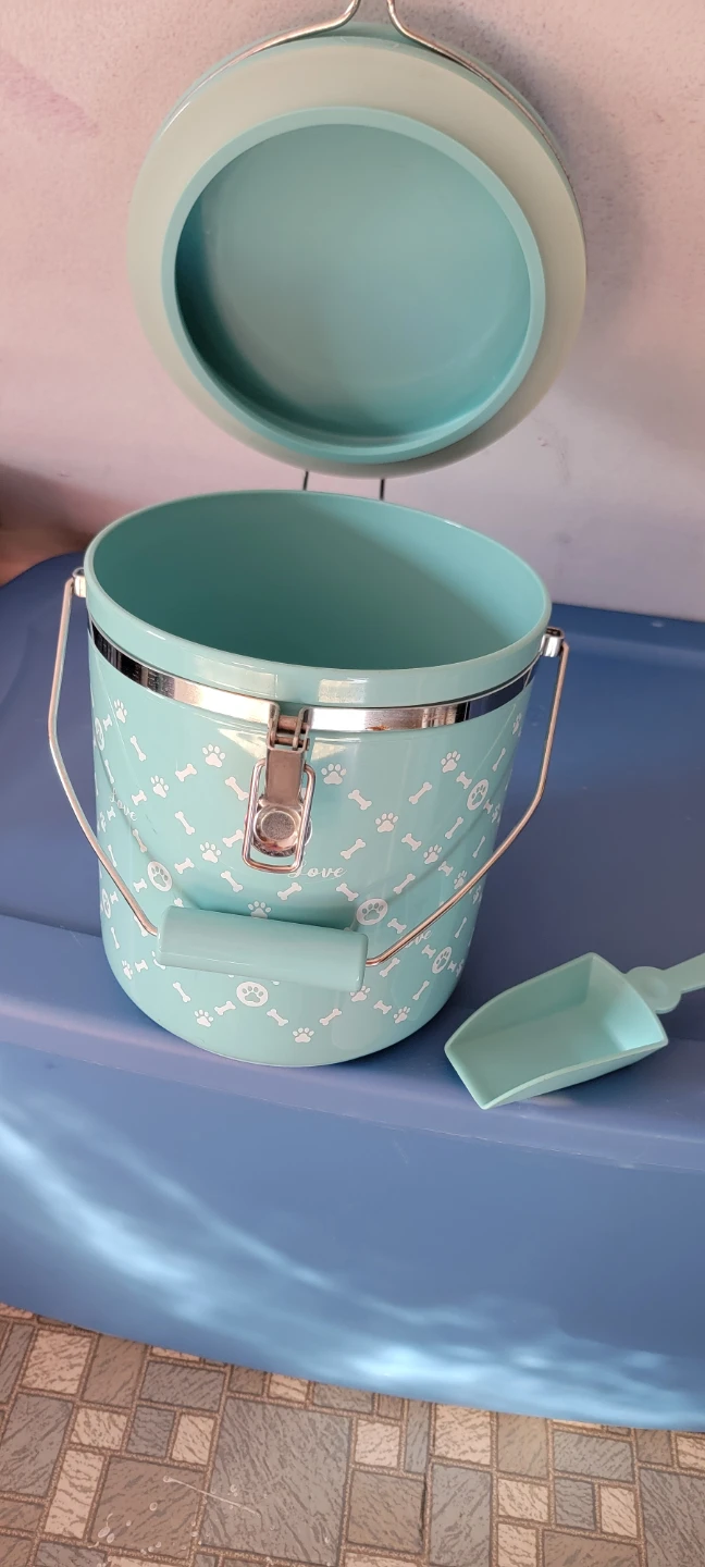 Pet Food Storage Canister with Scoop - photo 2