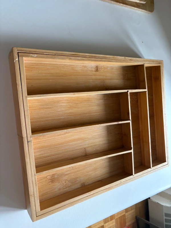 Bamboo Cutlery Organizer Tray - photo 3