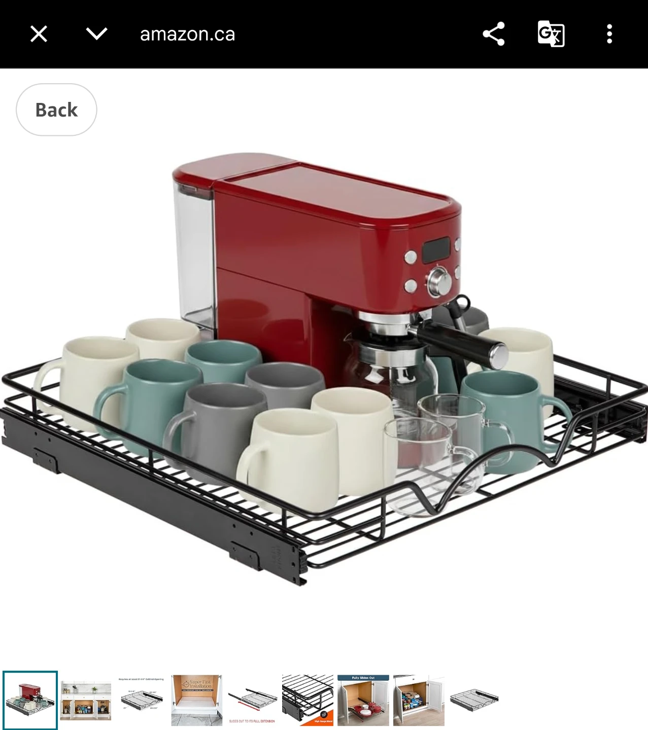 Kitchen Cabinet Pull Out Organizer Basket